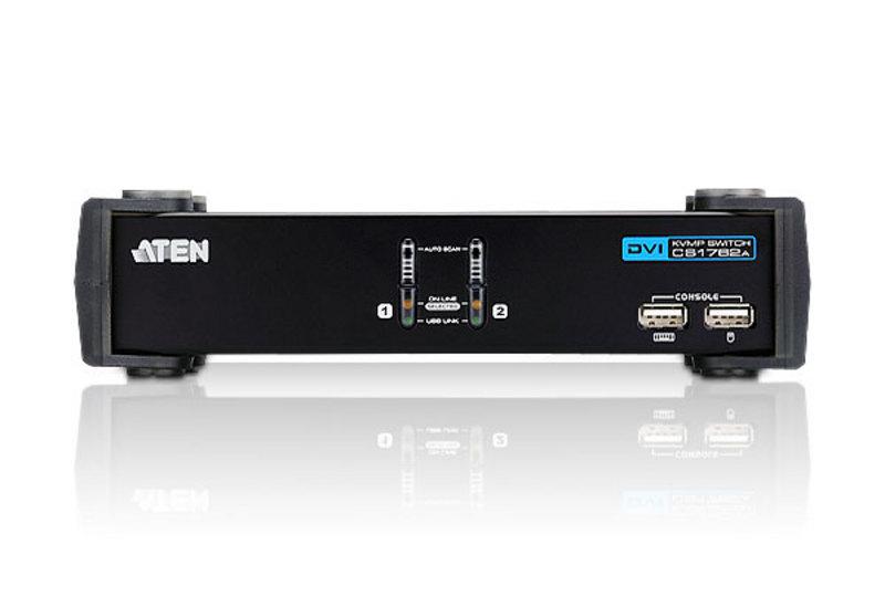 CS1762A Aten 2-Port USB 2.0 DVI KVMP Switch Bundle KVM Solutions