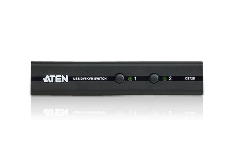 最大82％オフ！ おはし商店ATENジャパン 株 ATEN KVMスイッチ 2ポート USB DVI オーディオ スリムタイプ CS72D並行輸入 