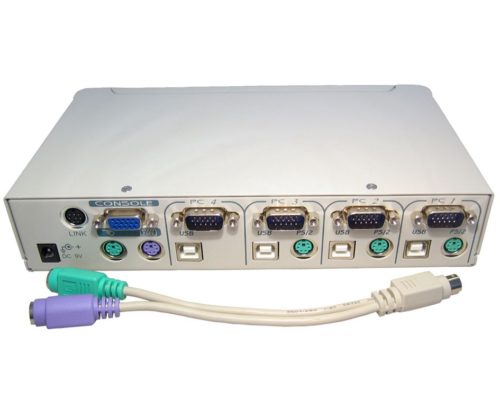 4-Port PS/2 VGA KVM Switch - CS84A, ATEN Desktop KVM Switches