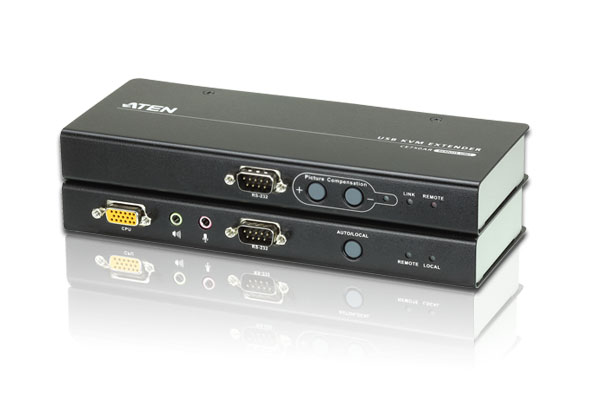 Aten CE750a USB & VGA KVM extender with remote and local access