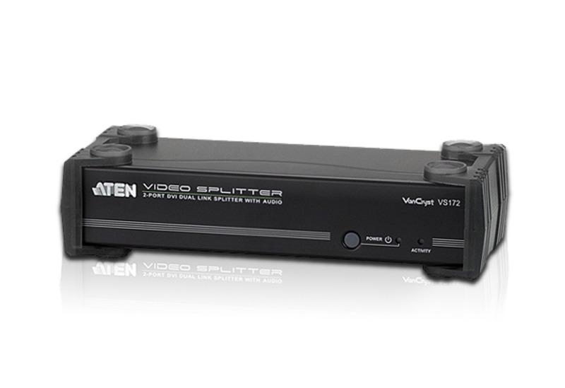 VS172 Aten 2-Port DVI Dual Link Splitter with Audio - KVM Solutions