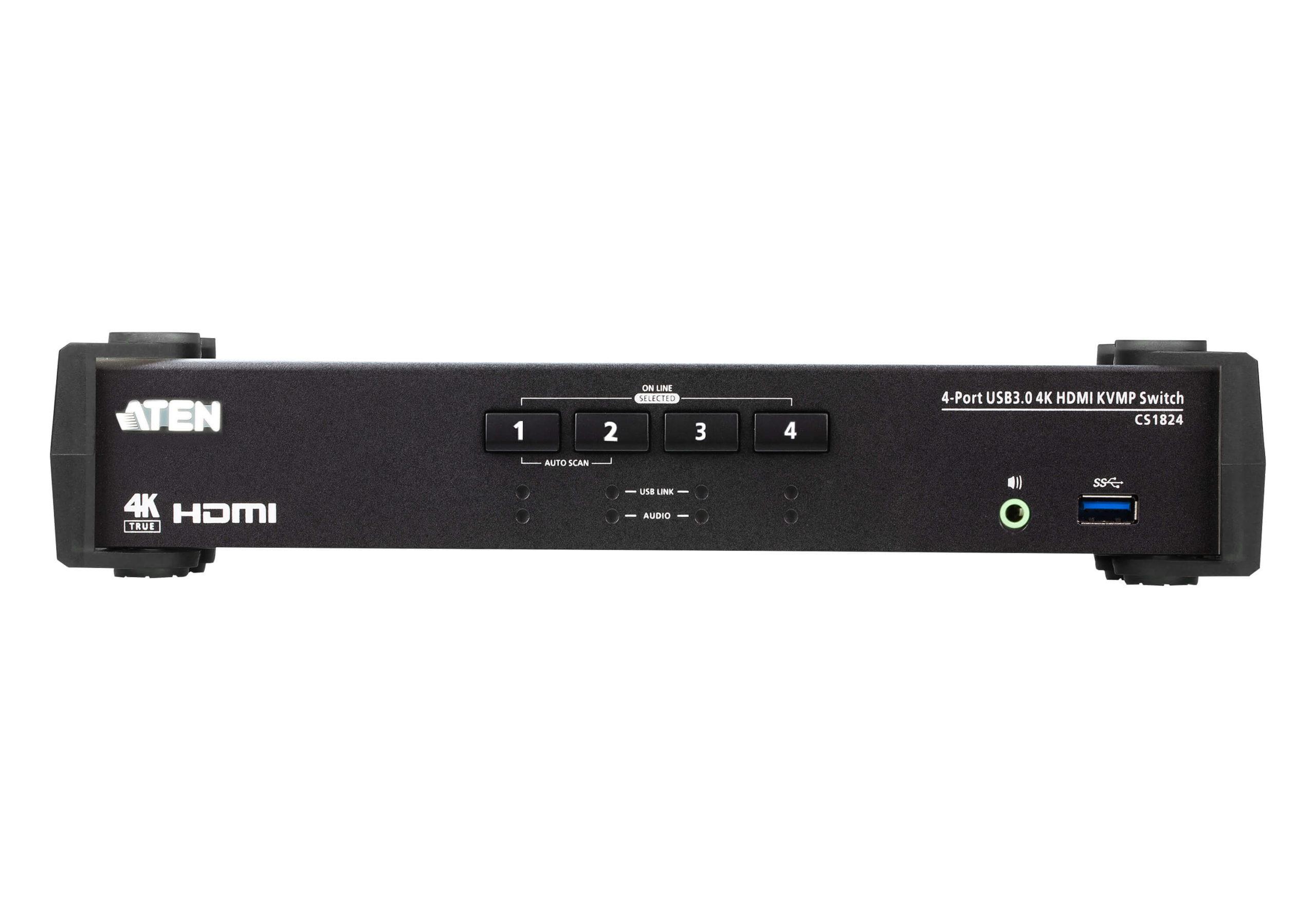 CS1824 Aten 4-Port USB 3.0 4K HDMI KVMP Switch New KVM Solutions