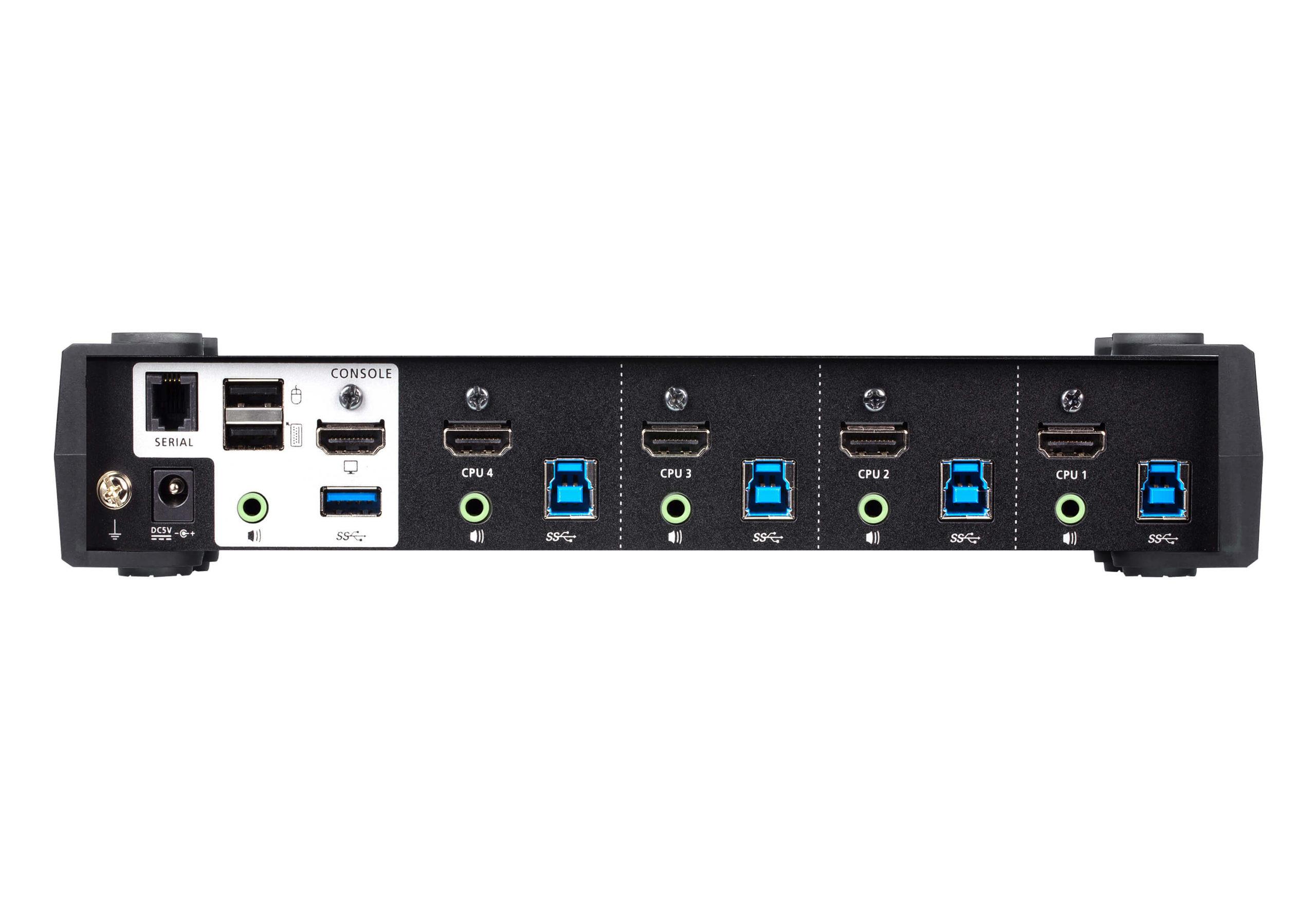 CS1824 Aten 4-Port USB 3.0 4K HDMI KVMP Switch New KVM Solutions