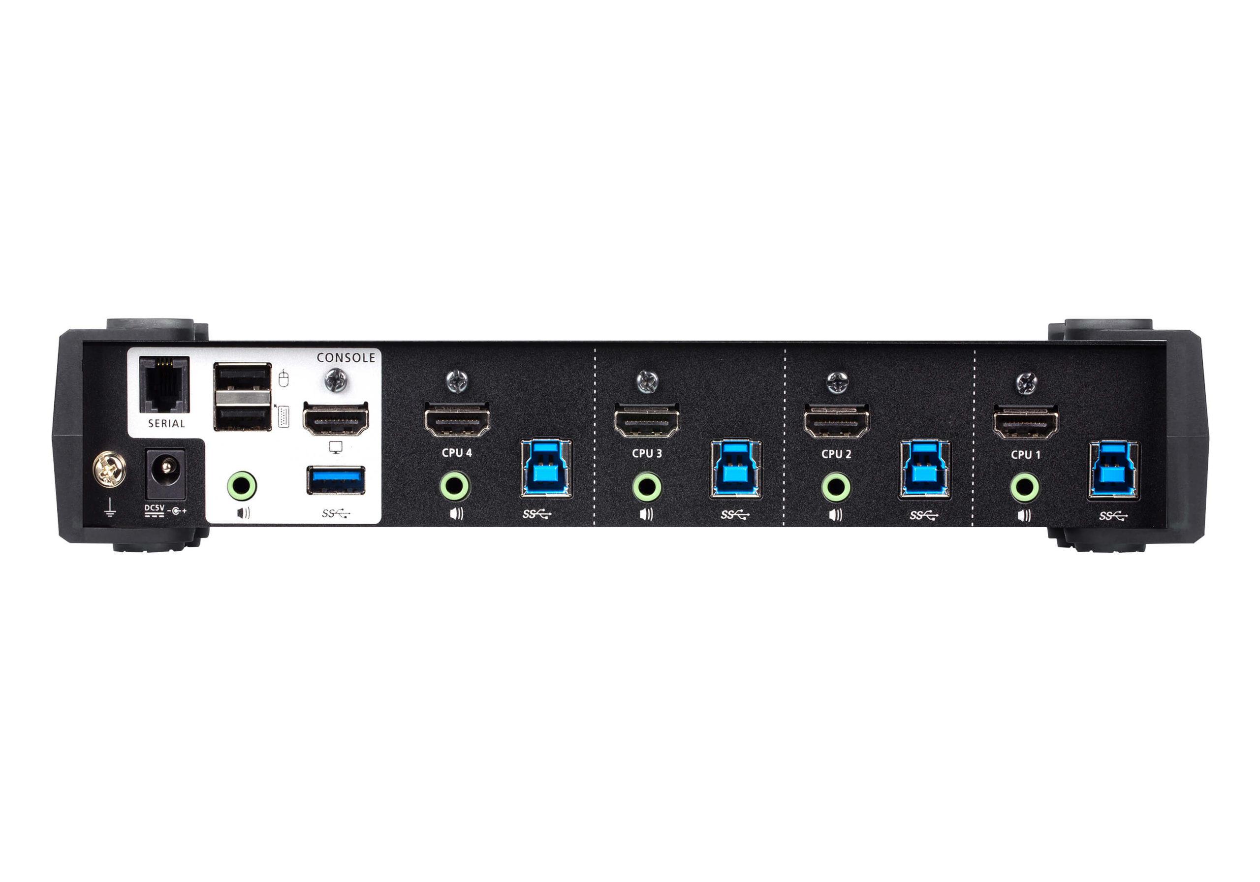 CS1824 Aten 4-Port USB 3.0 4K HDMI KVMP Switch New - KVM Solutions