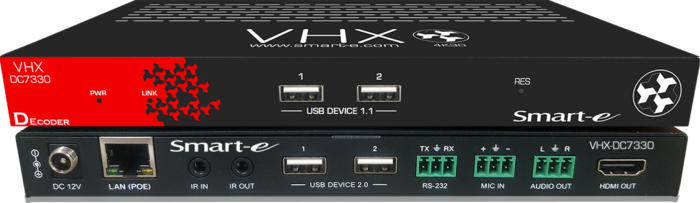 Smart-e VHX-DC7330 HDMI and USB 2.2 Over IP KVM extender