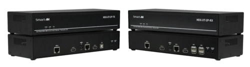 SmartAVI HDX-XT-2P is a Dual-Head 4K HDMI with USB 2.0 KVM extender