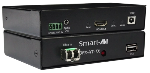 DFX-XT SmartAVI HDMI, USB 2.0 and Audio KVM via Dual Fiber Extender