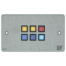 SY-KC6E-A-UK SY Electronics 6-button keypad controller with Ethernet in brushed Aluminium