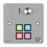 SY Electronics SY-KCS4V-A-UK 4-button keypad controller with volume control brushed aluminium