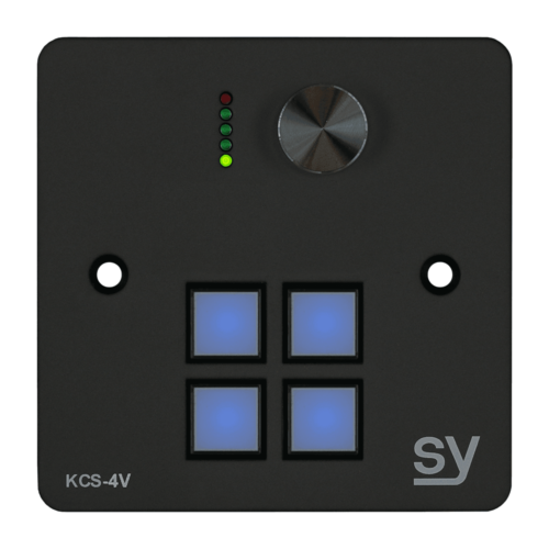SY Electronics SY-KCS4V-BUK 4-button keypad controller with volume control black