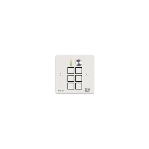 SY Electronics SY-KCS6V-A-UK 6-button keypad controller with volume control white