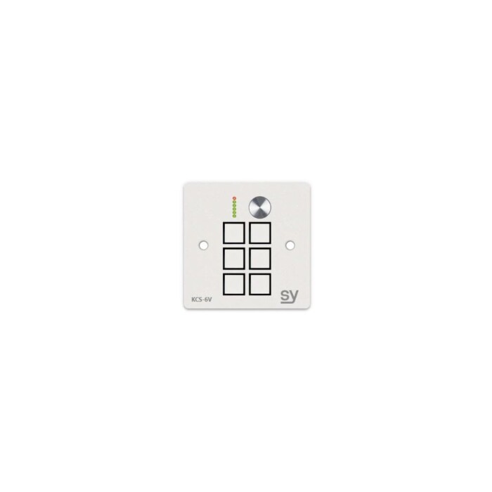 SY Electronics SY-KCS6V-A-UK 6-button keypad controller with volume control white